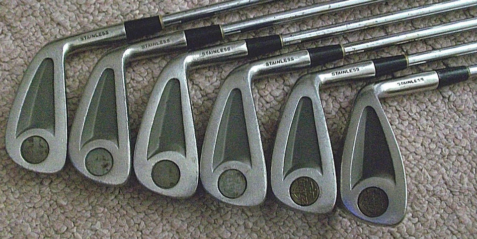 AJAY INVADER GOLF CLUB LOT VINTAGE FAIRWAY IRONS 3 4 5 6 7 PW RETRO CLASSIC RARE - Image 4 of 4