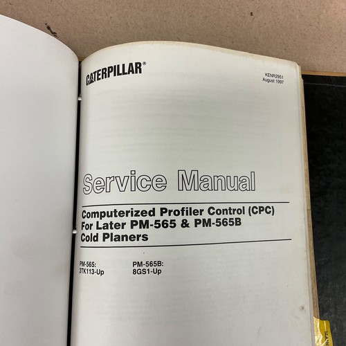 MANUAL DE REPARACIÓN TALLER DE SERVICIO MOLINERO CEPILLADORA EN FRÍO CAT Caterpillar PM-565 sn 3TK - Imagen 14 de 15