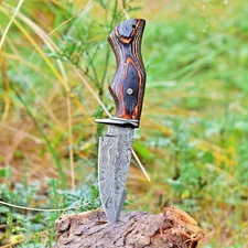 Handmade Damascus Steel Hunting Knife x327