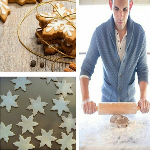 5x Cookie Cutter Snowflakes Mould Xmas Biscuit Dough Fondant Pastry DIY Baking - Picture 5 of 12