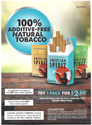 american spirit cigarette coupons Natural American Spirit Print Ad, American Spirit Cigarettes Magazine Ad