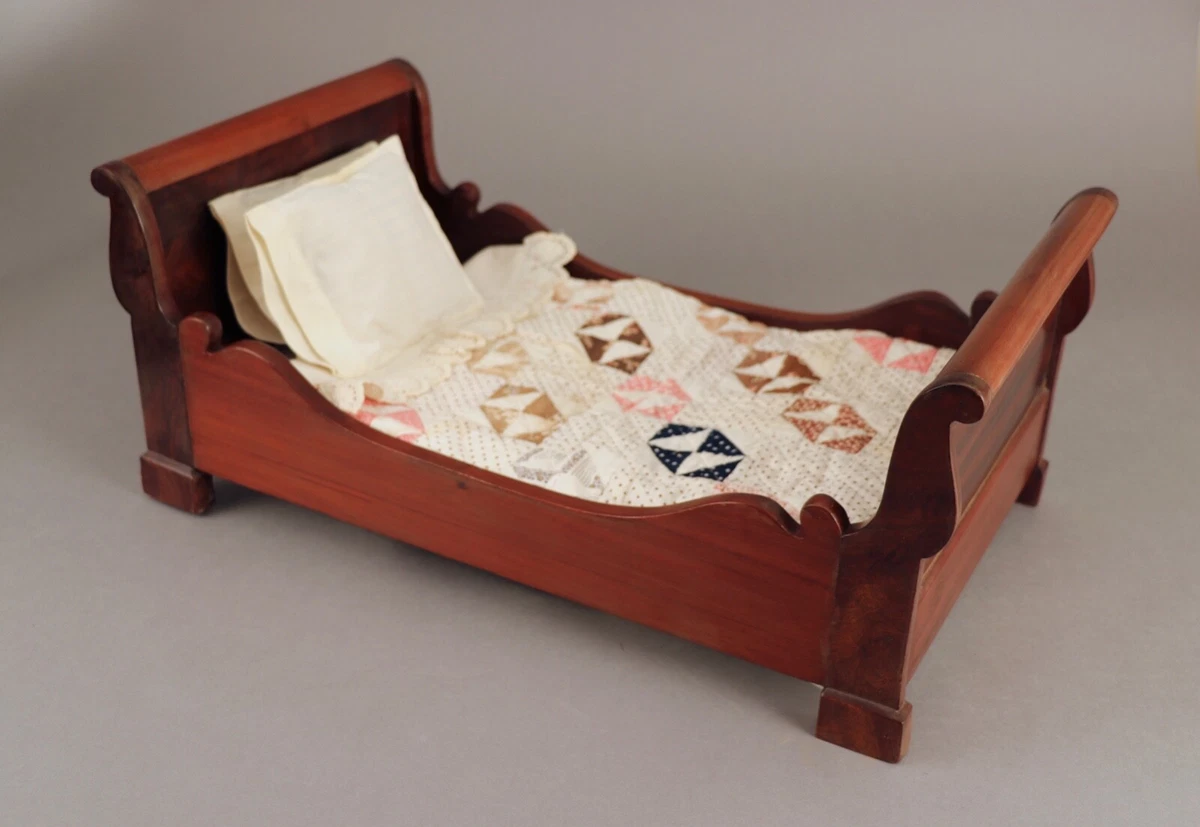 Antique sleigh bed sale frame