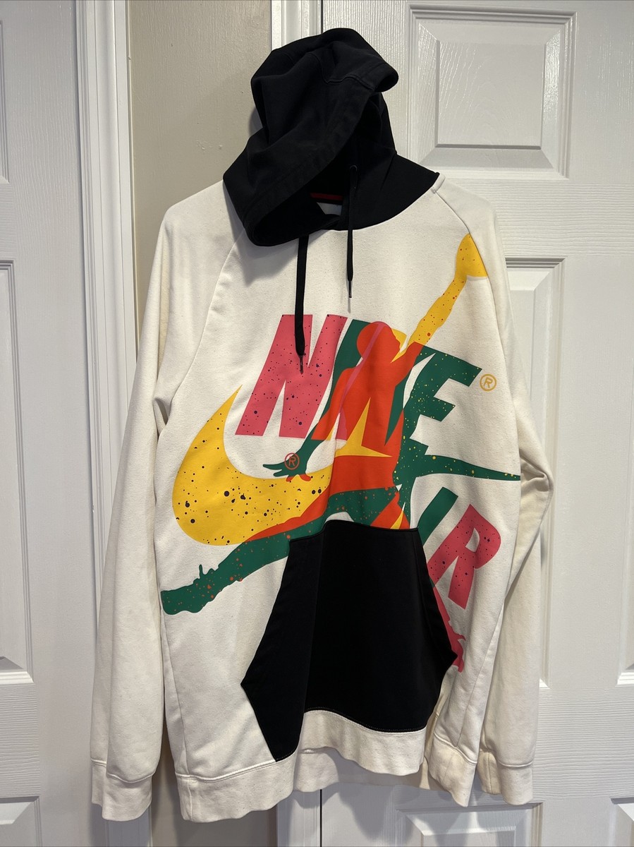 Men's XL Nike Air Jordan Jumpman Classic Hoodie Sweatshirt White