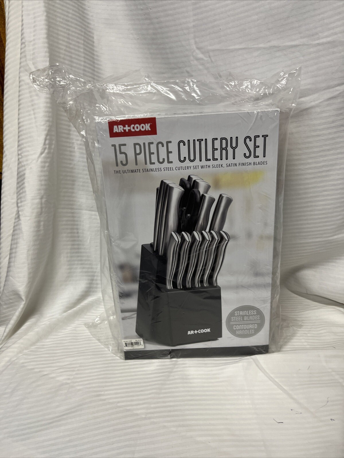 AR + Cook 15-Piece Stainless Steel Cutlery Set for Modern Kitchens