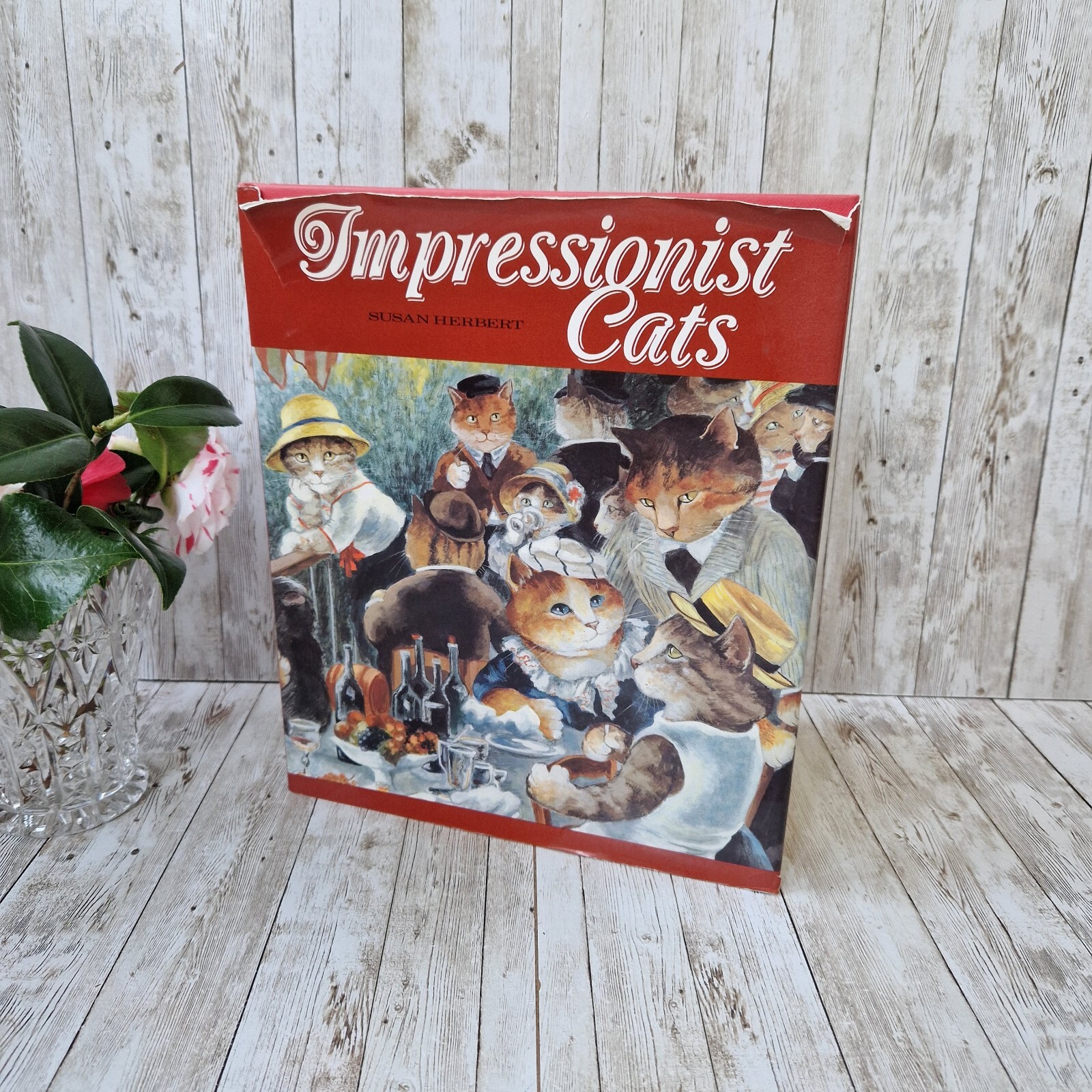 Impressionist Cats by Susan Herbert Hardcover 1992 Funny Cat Lover Book