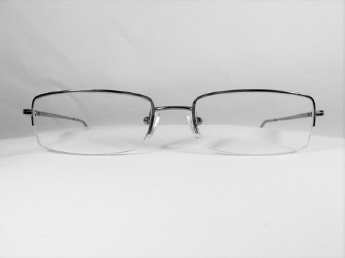Prada, eyeglasses, half rim, Titanium 