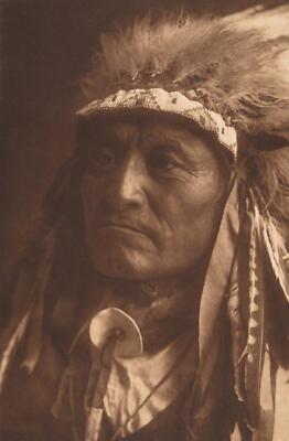 Edward Curtis Crazy Thunder Ogalala 1907 17''x 22'' Archival Art Print