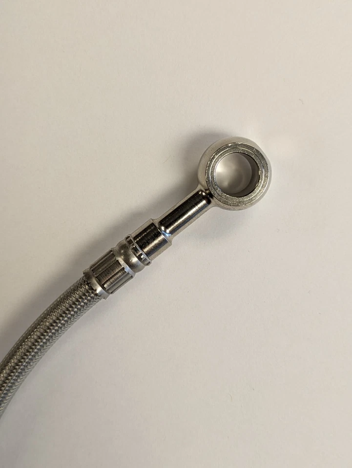 YAMAHA 1984-1986 RD 350 / RZ 350 GALFER BRAIDED SS FRONT BRAKE LINE KIT - Image 4 of 4