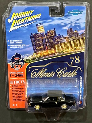 Johnny Lightning 1978 Chevy Monte Carlo 1:64 Black | eBay