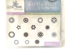 Lizzie Anne Designs Unmounted Rubber Cling Stamps - Designer Dots - NEW