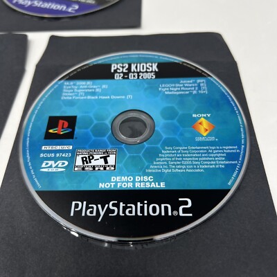 Sony PlayStation PS2 Kiosk Demo Disc Lot Q1-Q2 05 Q2-Q3 04 & 05
