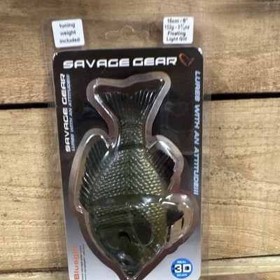 SAVAGE GEAR REAL 3D SCAN BLUEGILL SWIM BAIT LIGHT GILL BF-150-LG  6 IN  3.2/3 OZ