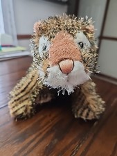Webkinz Ganz Tiger 6  Plush Fuzzy Brown Black Striped NO CODE