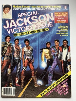 JACKSONS VICTORY TOUR - Modern Screen Magazine 1984 Michael Jackson Excellent 