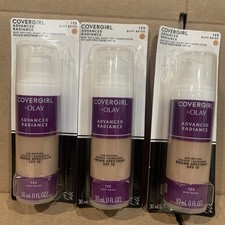 3x COVERGIRL OLAY Advanced Radiance Age Defying Makeup Foundation Buff Beige