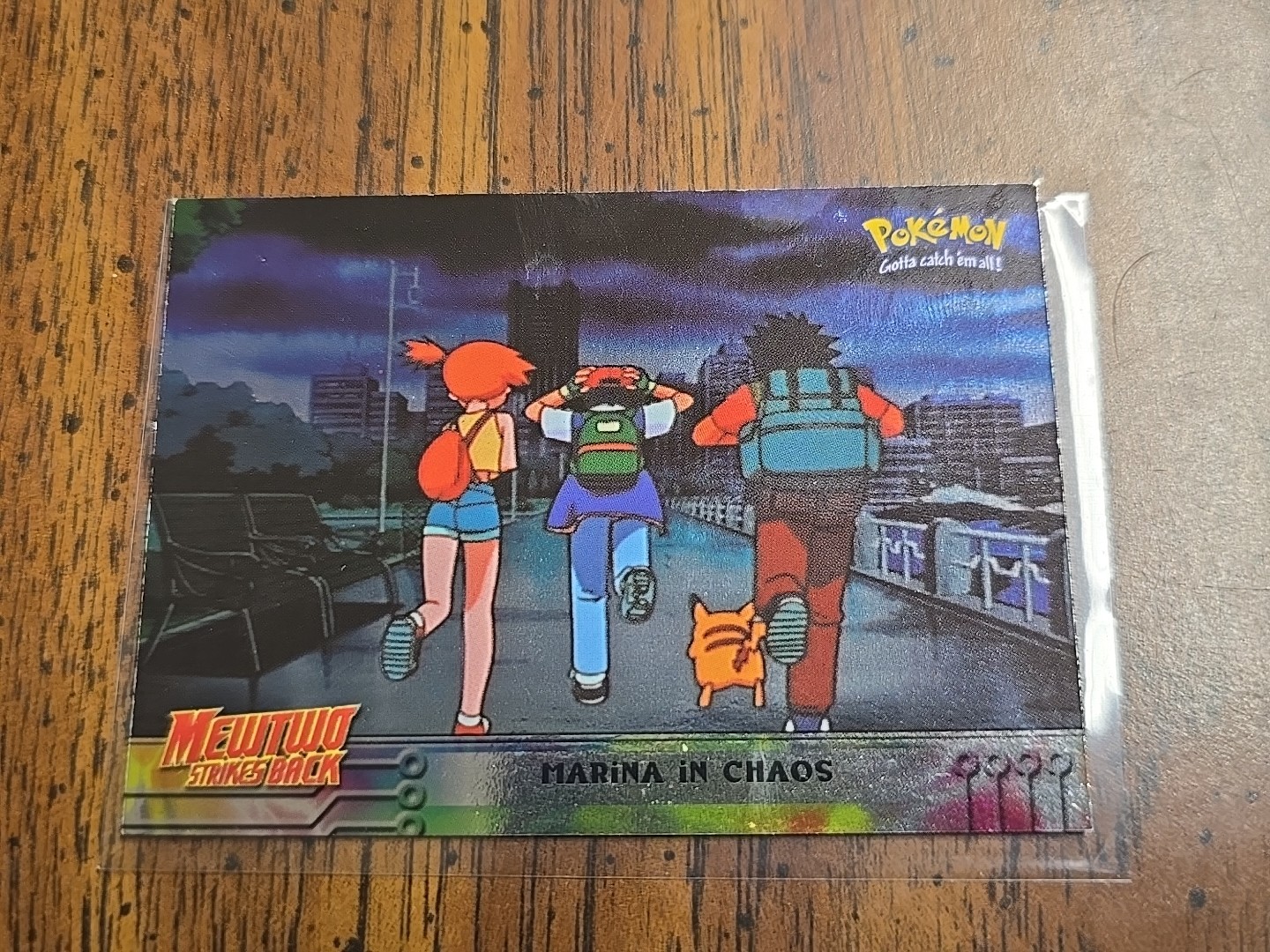 Marina In Chaos #14 Holo Pokemon Topps The First Movie Card foiling front