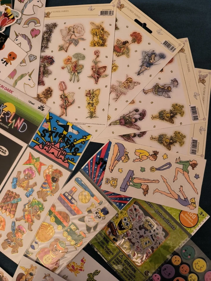 Sticker Aufkleber Lot Sammlung Stickeralbum Halloween Einhorn Spongebob Tiere 🦄 - Bild 3 von 4