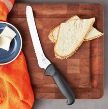 Mercer Culinary 8" Serrated Offset Wavy Edge Bread Knife