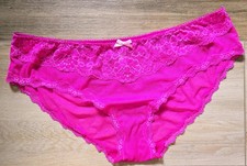 Vintage Victoria's Secret Dream Angels Pink Sheer Dotted Mesh Bikini Panties L