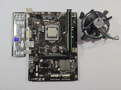 Gigabyte GA-H81M-DS2V Motherboard Core i5-4440 3.3GHz CPU 16GB RAM Combo USB 3.0