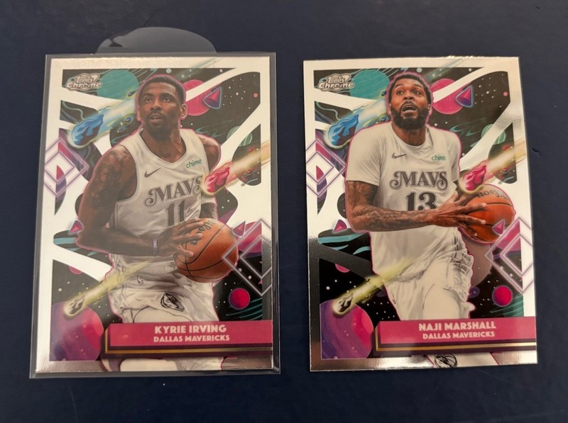 2025-26 Topps Cosmic Chrome - Kyrie Irving #158 And Naji Marshall