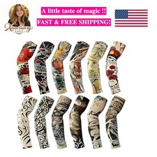 Tattoo Sleeves for Men, 12pc Arm Sleeves Fake Tattoos to Cover Arms, Cooling ...
