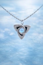 Bold Celtic Trinity Pendant Necklace