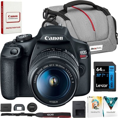 Canon EOS Rebel T7 DSLR Camera + 18-55mm f/3.5-5.6 IS II Kit +Accessories Bundle