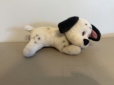 Vintage Disney 101 Dalmatians Dog Blue Collar Plush Stuffed Animal 12"