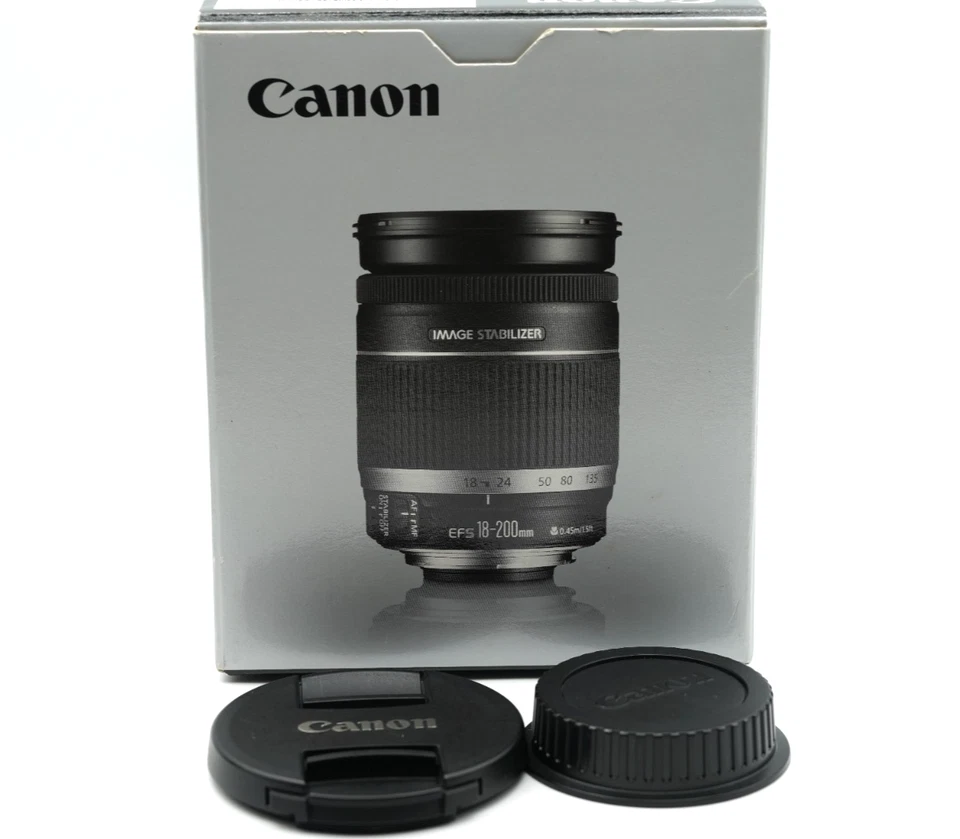 [US DUTY PAYED] Lente AF zoom gran angular Canon EF-S 18-200 mm f/3,5-5,6... - Imagen 2 de 4