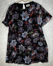 Show Me Your MuMu Jenner Metallic Floral Dress SZ XSmall City Nights Glimmer