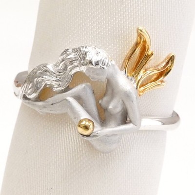 CARRERA Y CARRERA RING SV925/K18 ANGEL FAIRY FASHION JEWELRY SIZE: 19