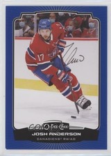 2022-23 O-Pee-Chee Blue Border Josh Anderson #91 0c3