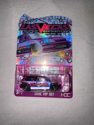 Hot Wheels Honda Civic VIP Set Diecast 1:64 Las Vegas Super