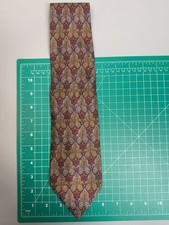 Vintage Christian Dior Mens Monsieur Feather Necktie 100% Silk Blend USA Made