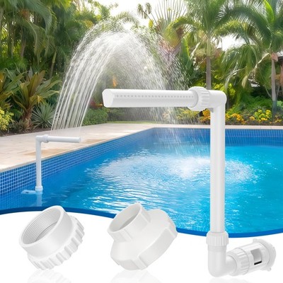 Pool Fountain for Inground Swimming Pool, Adjustable Pool Water Sprinkler, Fits