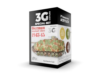 Ak Interactive - 3rd Generation - Acrylics Paint Set German Standard Colors 1943