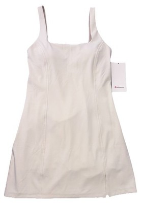 NWT LULULEMON SIZE 10 WUNDER UNDER SMOOTH COVER DRESS C/D LIGHT IVORY $148