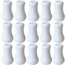 20pcs White Plastic Cord Tassel Window Blind Knobs Drops One Size,