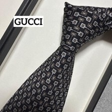 Good condition Gucci tie brown black horsebit pattern No box