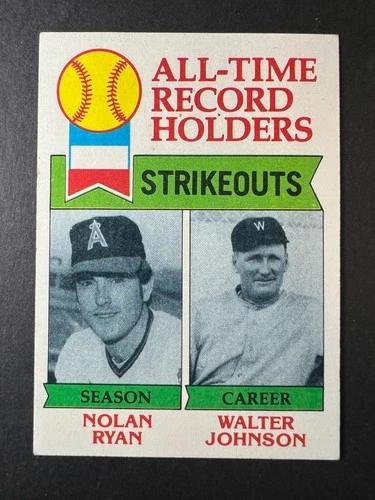 1979 Topps All Time Strikeouts Nolan Ryan #417 - 50% off 5 or more under $5