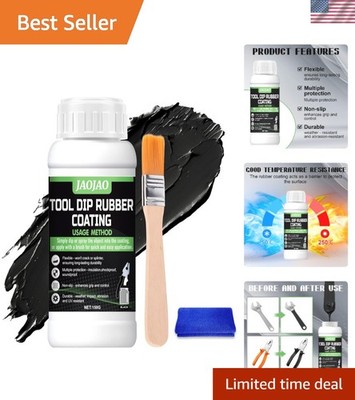 Flexible & Durable Rubber Dip Coating for Tools - 150g Black Insulation Solution