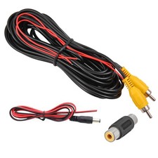 20FT Car Backup Camera RCA Video Cable with Detection Wire AV Extension Kit