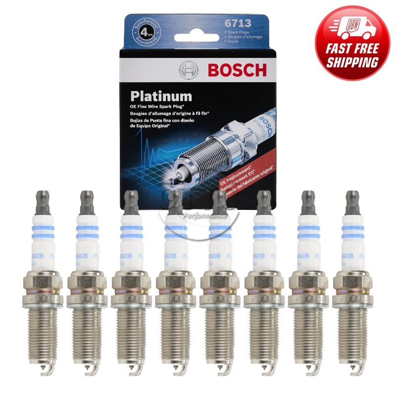 Genuine BOSCH Platinum Spark Plug 8PCS for FX45 M45 Q45 QX56/ Armda Titan V8