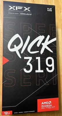 XFX Speedster QICK 319 Radeon RX 7700 XT Black Edition 12GB GDDR6 Graphics Card