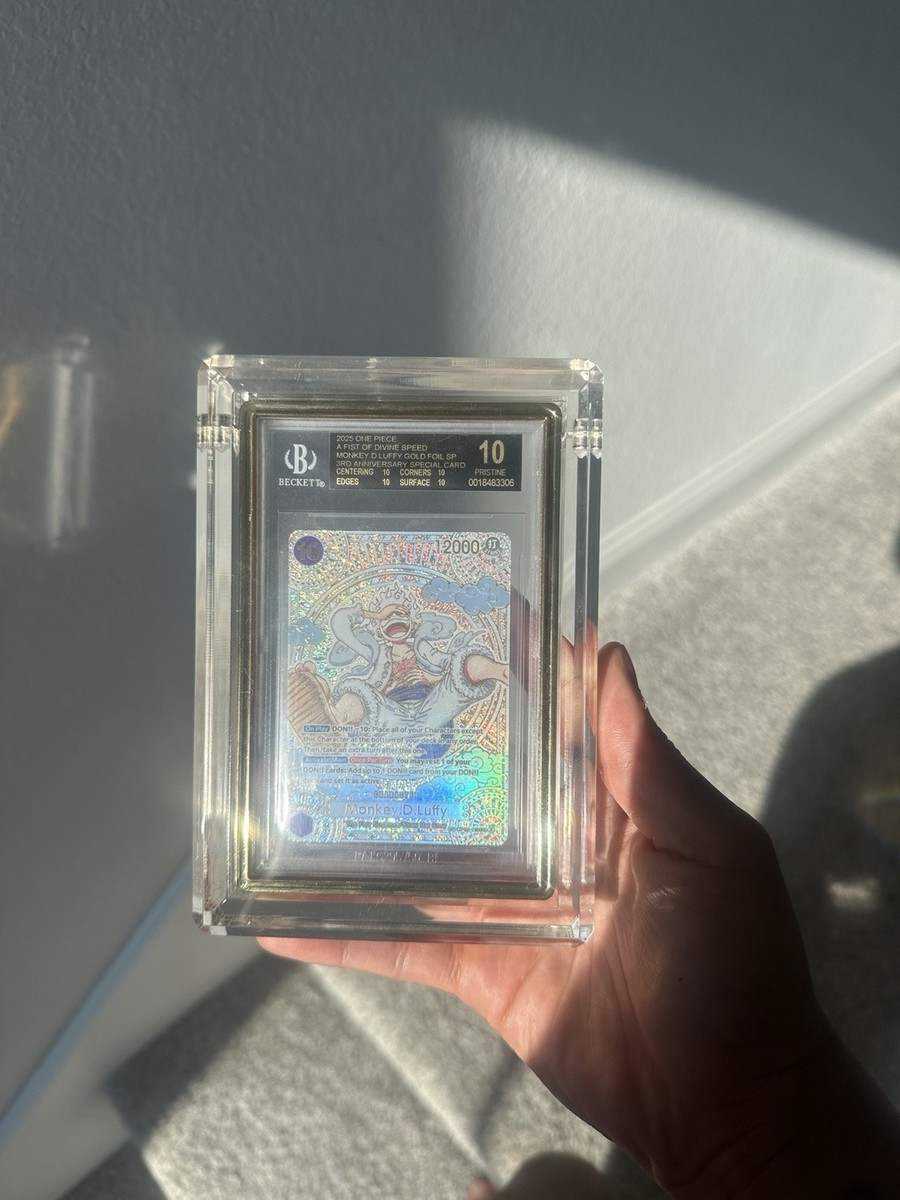 BGS 10 Monkey D Luffy Gold Black Label One Piece TCG Card | eBay
