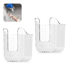 2 Pcs Kitchen Wipes Storage Box, Clear Wipes Dispenser for Bathroom, Refillab...