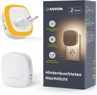 Auvon Nachtlicht Steckdose Mit Bewegungssensor Und DäMmerungssensor, 2 StüCk