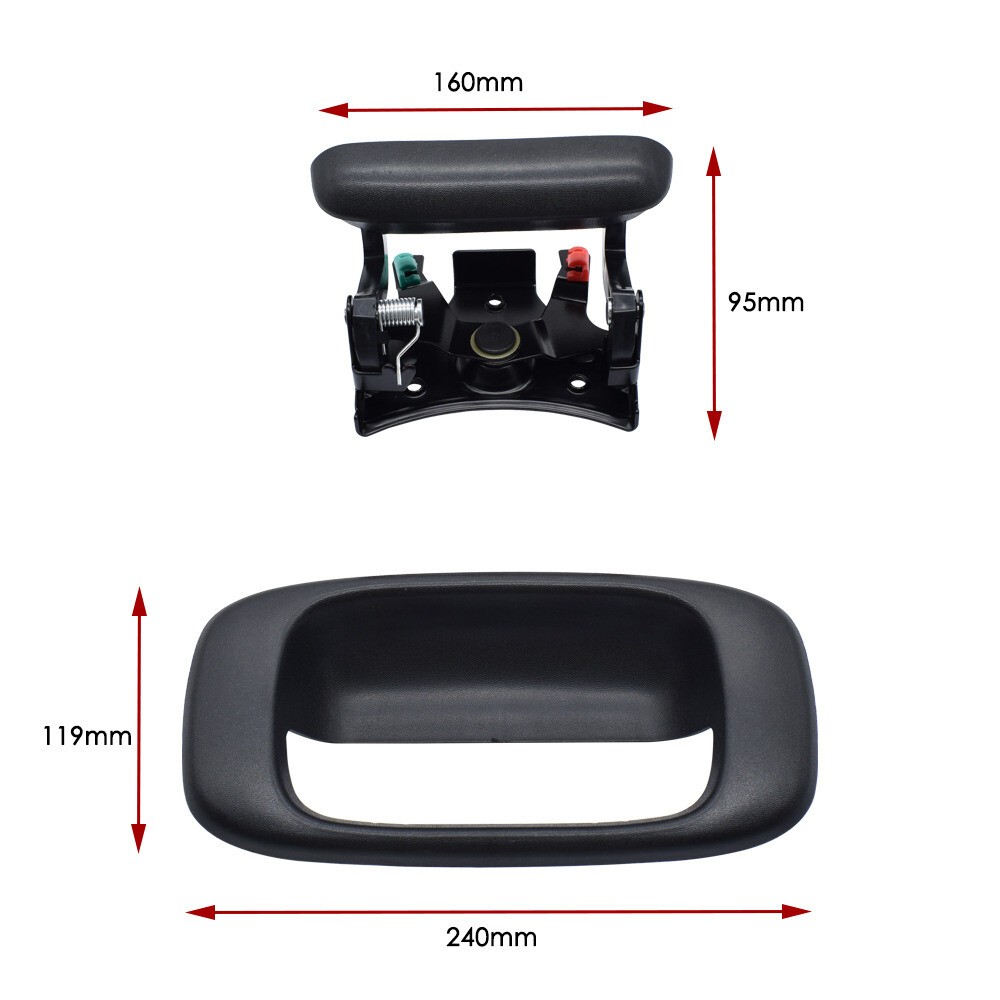 Tailgate Handle Assembly w/ Bezel Fits 1999-2007 Chevrolet Silverado 1500 4.8L