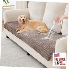 Waterproof Couch Cover for Dogs 35"X59", Washable Sofa Covers 35" 59" Coffee